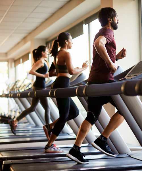 Fitness center at The Heights at Waterpointe in Flowood, Mississippi