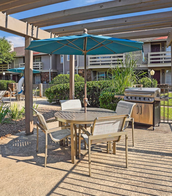 The Outdoor Seating Area at Chardonnay in Tulsa, Oklahoma