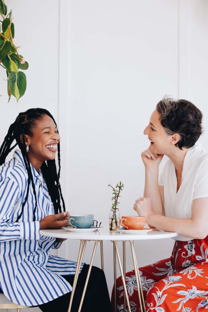 Residents sitting in the clubhouse at Bridgeview Village in Charleston, South Carolina