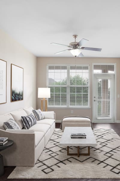 Living room area at Cantare at Indian Lake Village in Hendersonville, Tennessee