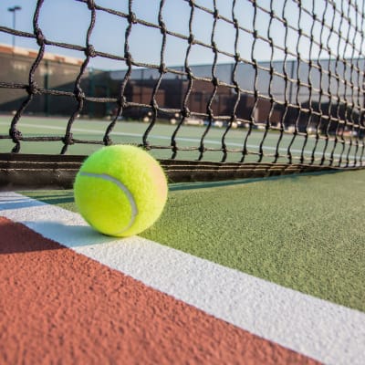 A tennis court at Capeharts in Ridgecrest, California
