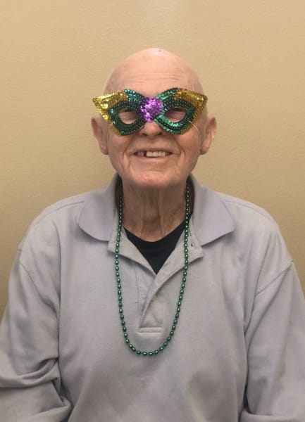 Green Valley Ranch (NV) residents loved wearing their Mardi Gras masks.