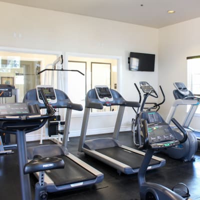 Fitness center at The Village at NTC in San Diego, California