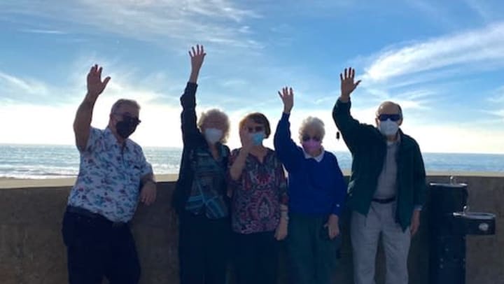 Oceanside (CA) residents enjoyed a trip down to the beach.