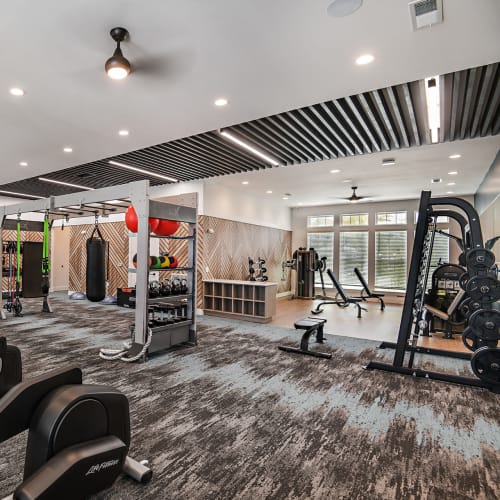 Fitness center at The Baldwin in Orlando, Florida