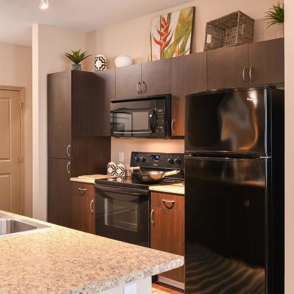 Model kitchen at Terraces at Town Center in Jacksonville, Florida