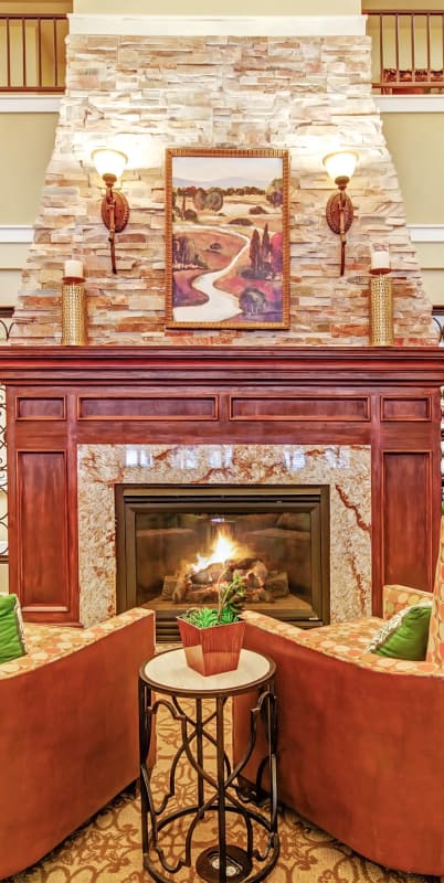 Fireplace at The Commons on Thornton in Stockton, California