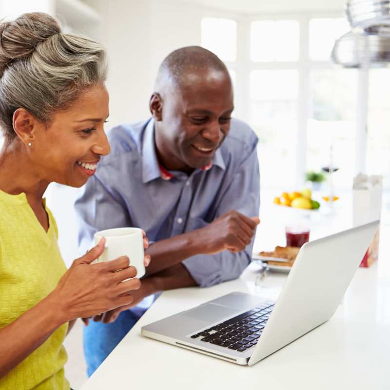 Future residents fill out a contact form Acclaim at Cary Pointe, Cary, North Carolina