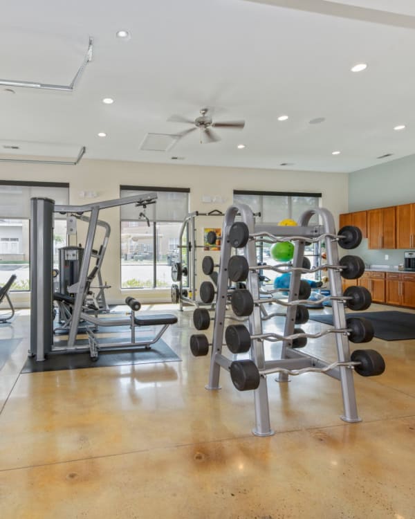 Fitness center at Morehead West in Charlotte, North Carolina