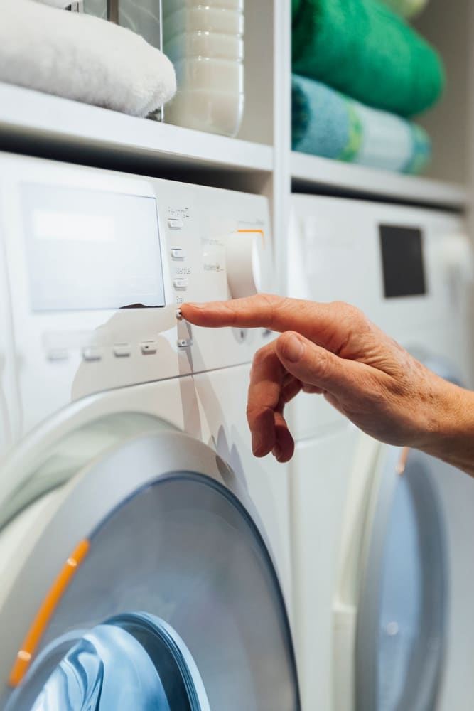 Laundry facility at Ocean Palms Apartments, San Diego, California