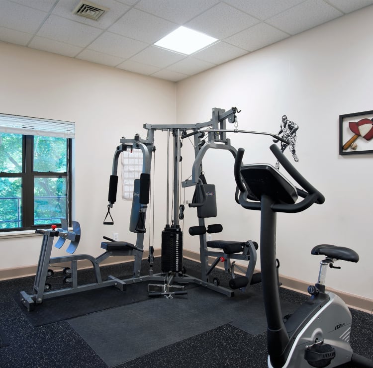 Mill Creek Apartments offers a fitness center in East Greenbush, NY