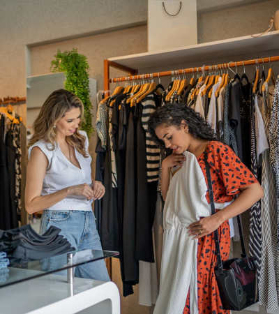 Resident shopping near The Marke Apartment Homes in Santa Ana, California