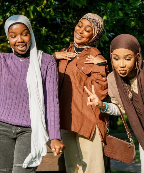 Residents posing for a photo near Bryant Manor North in Seattle, Washington