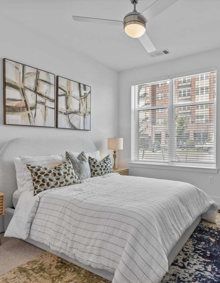 Spacious bedroom at Flats at College Park in College Park, Maryland
