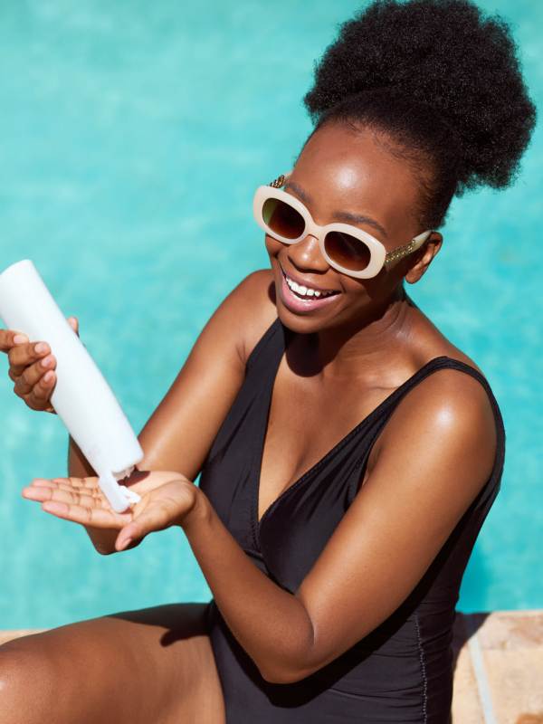 Residents getting ready for pool time at The Allara Apartments, Boynton Beach, Florida