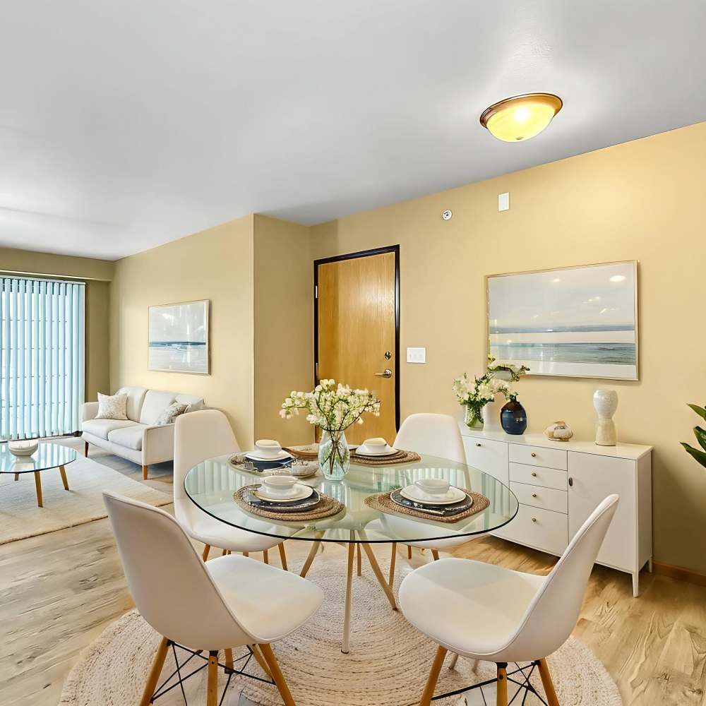 Dining area at Prairie Bend in Cedar Rapids, Iowa
