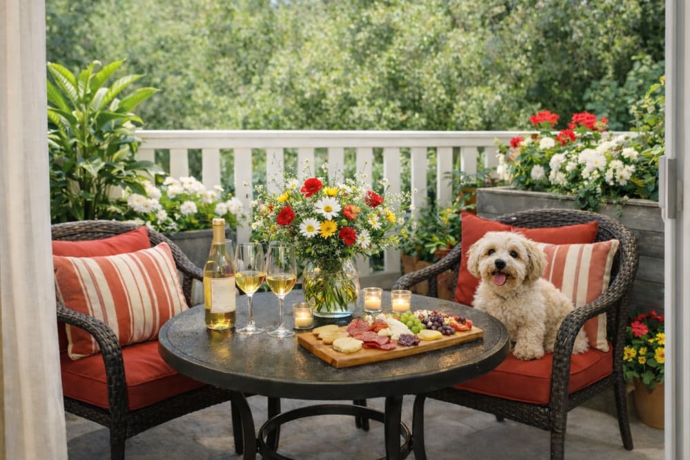 City view from a Ray Stone Inc. apartment home