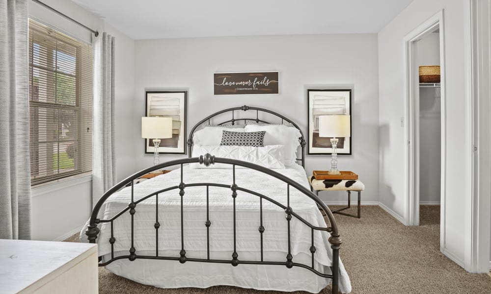 Bedroom at The Remington Apartments in Wichita, Kansas