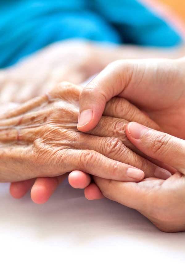 Resident getting care at Mission Ridge in Springfield, Missouri
