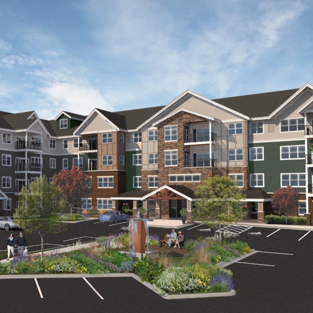 Rendering of Applewood Pointe Prior Lake in Prior Lake, Minnesota.