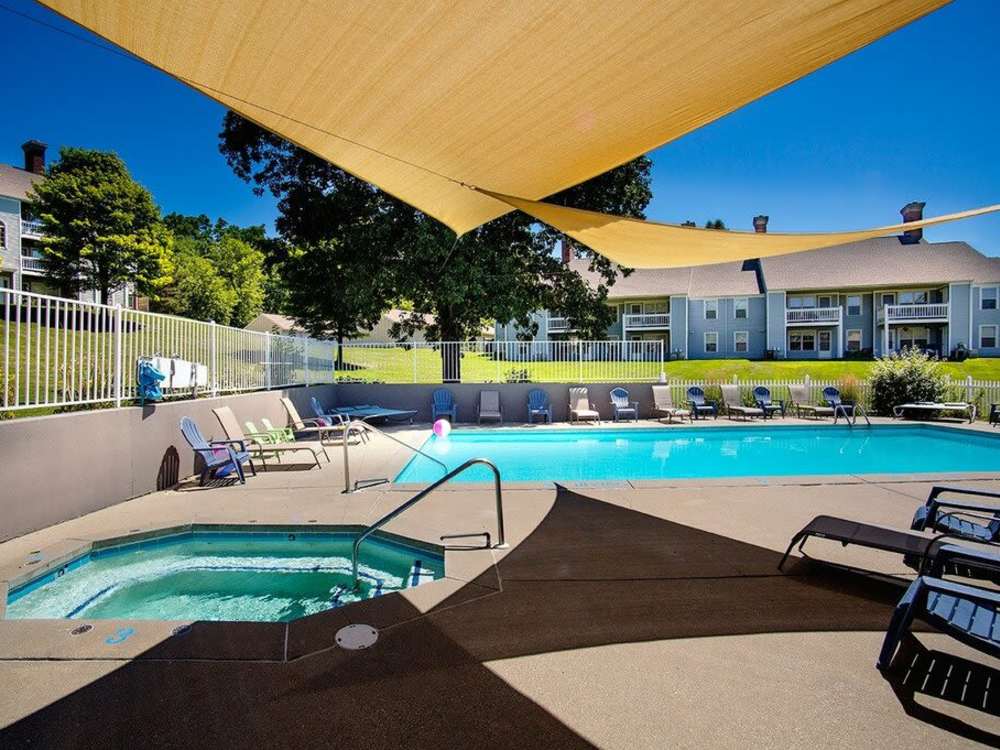 Heated pool atWyndham Hill in Grand Rapids, Michigan 