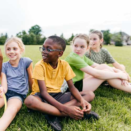 Kids playing near Corona, California near Parcwood Apartments