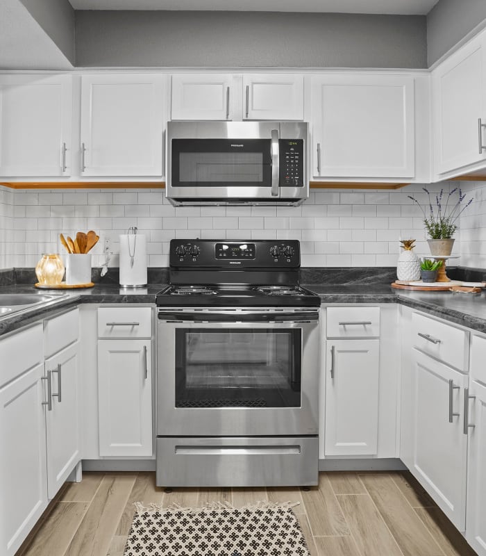 Kitchen area at Cottages at Crestview in Wichita, Kansas