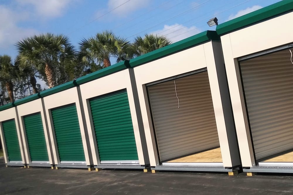 Drive-up storage units at Burlington Self Storage - Wellington in Wellington, Florida