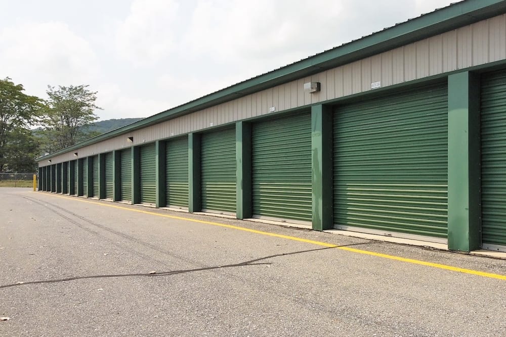 Outdoor units at Storage World in Robesonia, Pennsylvania. 