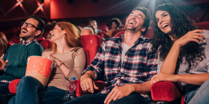 People at a movie theater near Glenn Forest in Lexington Park, Maryland