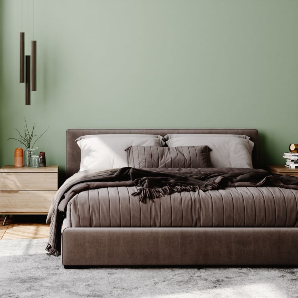 Comfortable bedroom at Kenneth Park Apartments in Carmichael, California