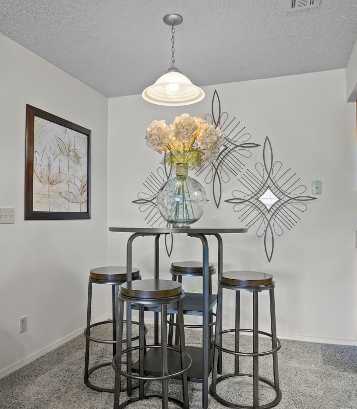 The Dining area at Chardonnay in Tulsa, Oklahoma