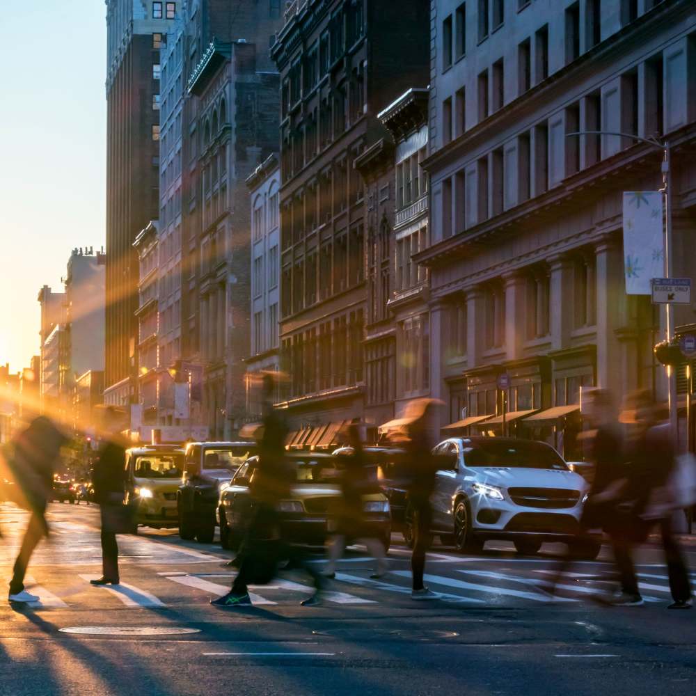 City view at Flores Del Valle in Los Angeles, California