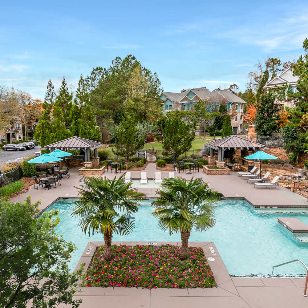 The swimming pool at The Jackson in Newnan, Georgia