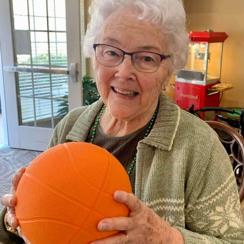 Happy resident at The Oxford Grand Assisted Living & Memory Care in Kansas City, Missouri