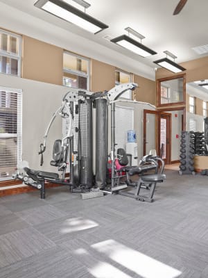 the Fitness center at The Reserve at Elm in Jenks, Oklahoma