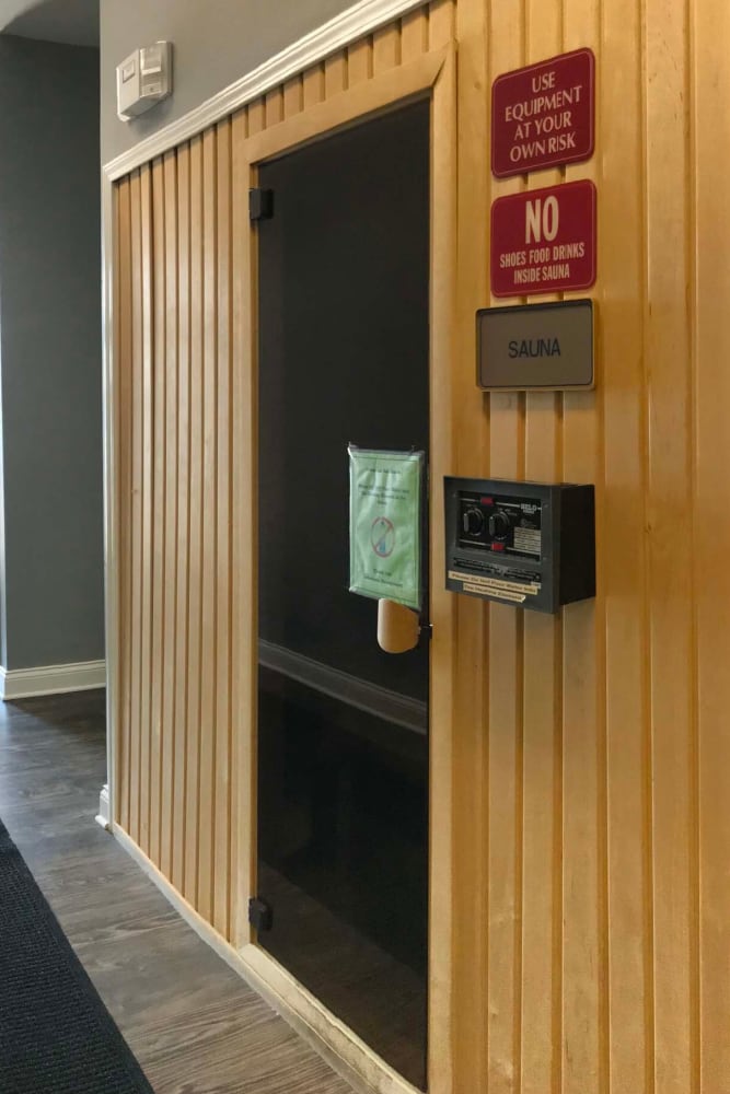 Resident sauna at Lakeshore Apartment Homes in Evansville, Indiana