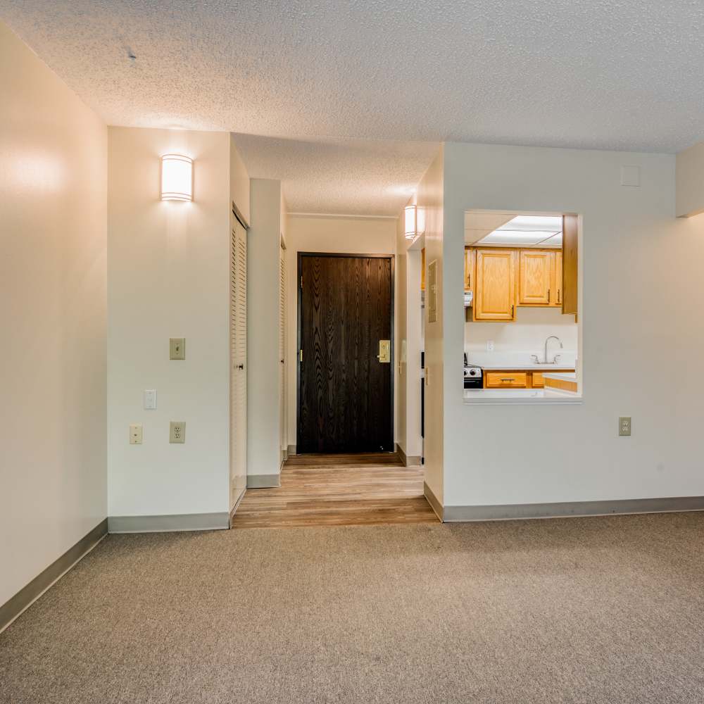 Entrance to a home at Mable H Kehres Apartments in Monroe, Michigan