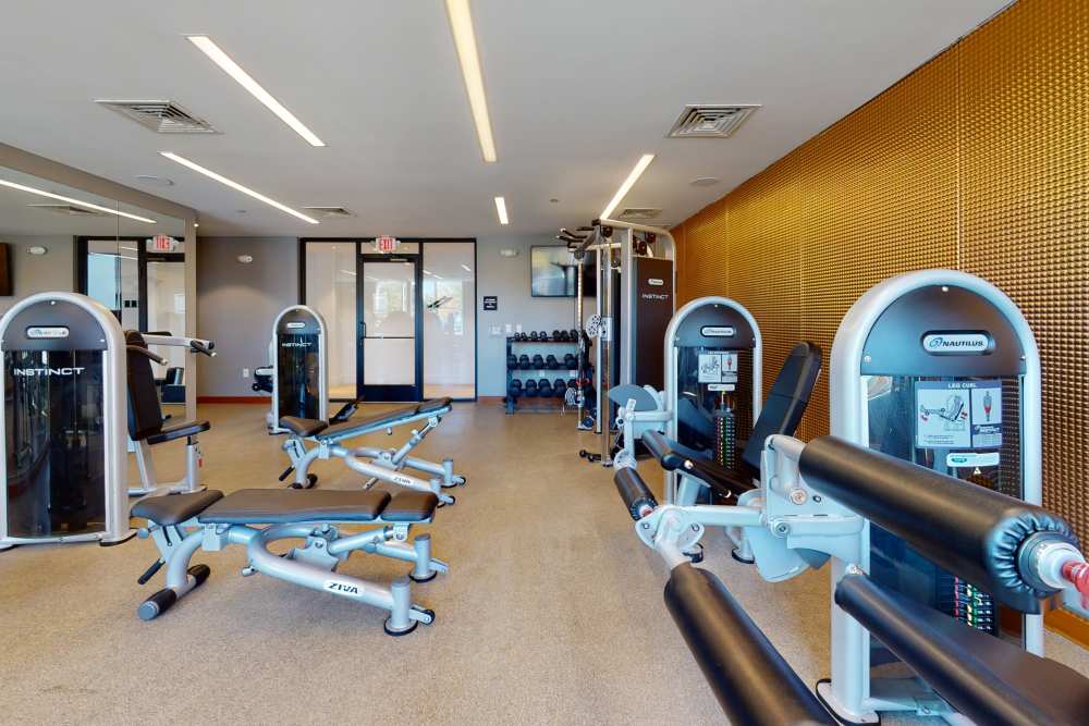Fitness center at The Concord in Wilmington, Delaware