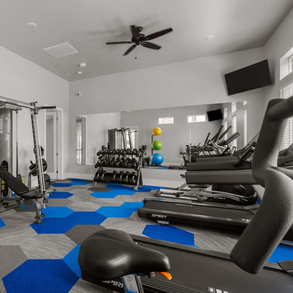 Fitness center at Harvest Creek in Marshall, Texas