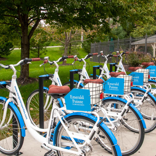 Bike share at Emerald Pointe Townhomes in Harrisburg, Pennsylvania