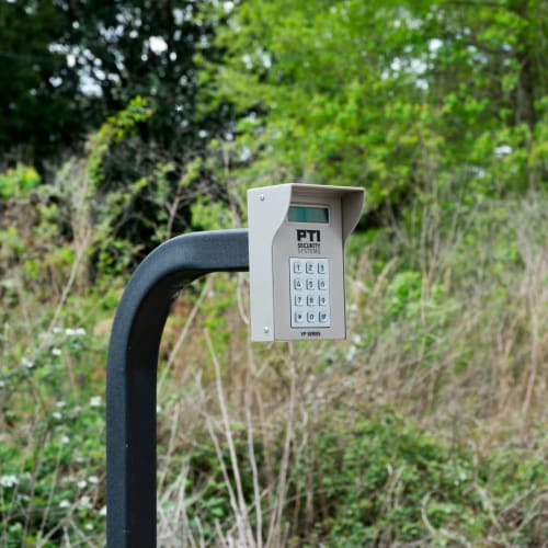 Secure entry keypad at Red Dot Storage in Denham Springs, Louisiana