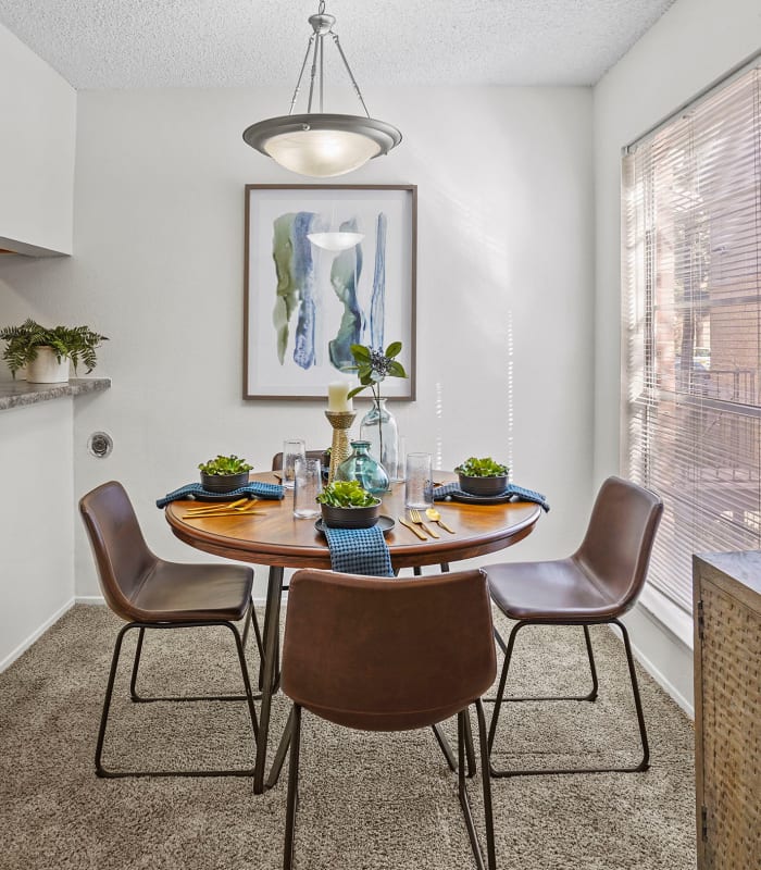 Dining area at Mountain Village in El Paso, Texas