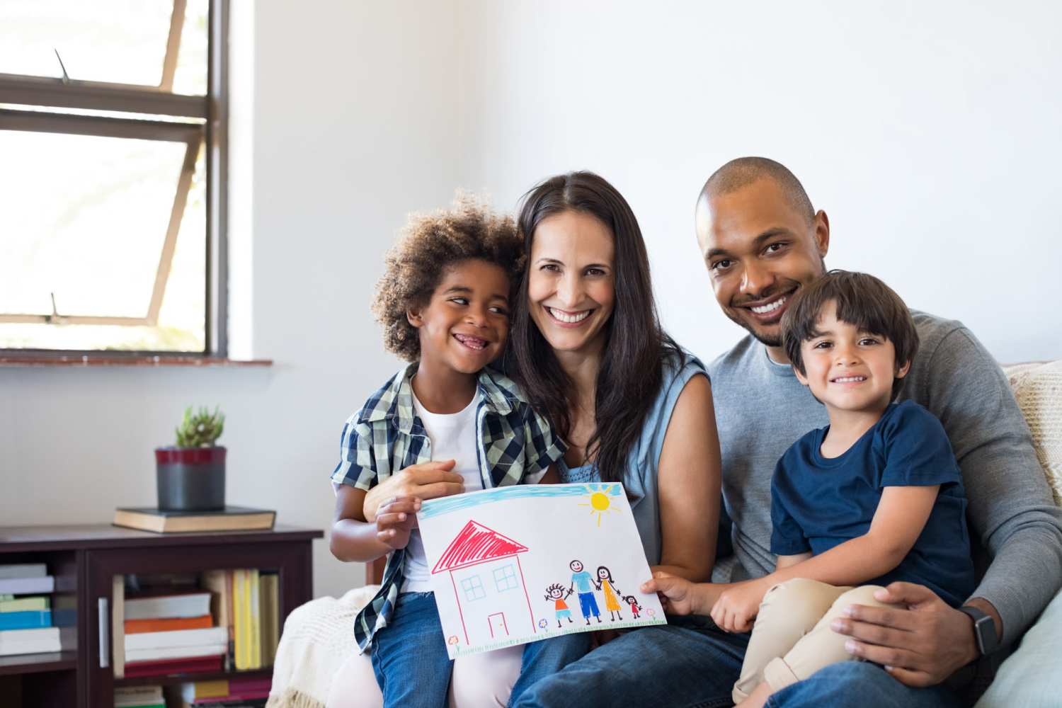 A happy family at Timber Trace Villas in Auburn, Indiana