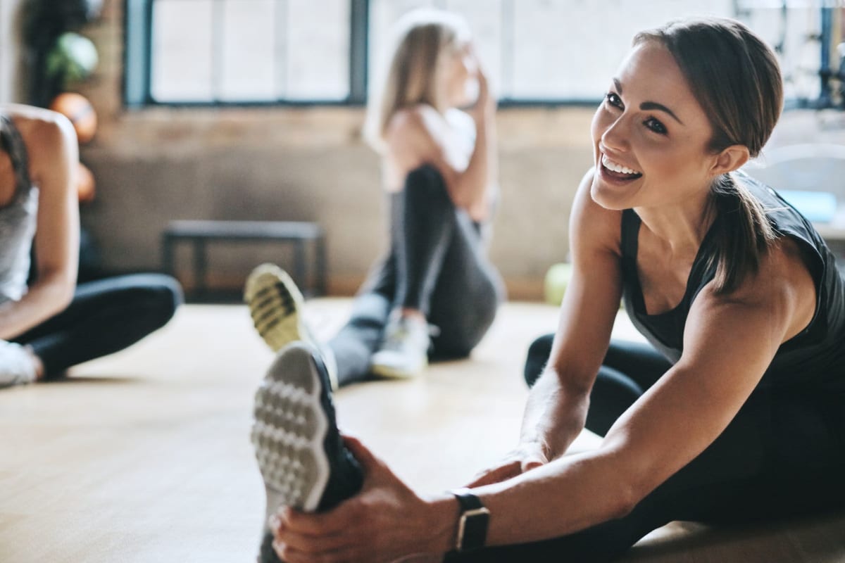 Fitness center with plenty of workout stations at Governours Square in Columbus, Ohio