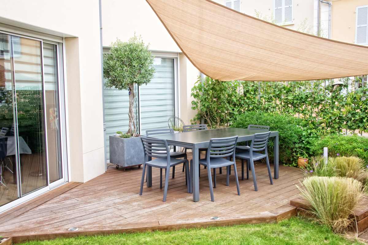 Private patio at Indigo in Atlanta, Georgia