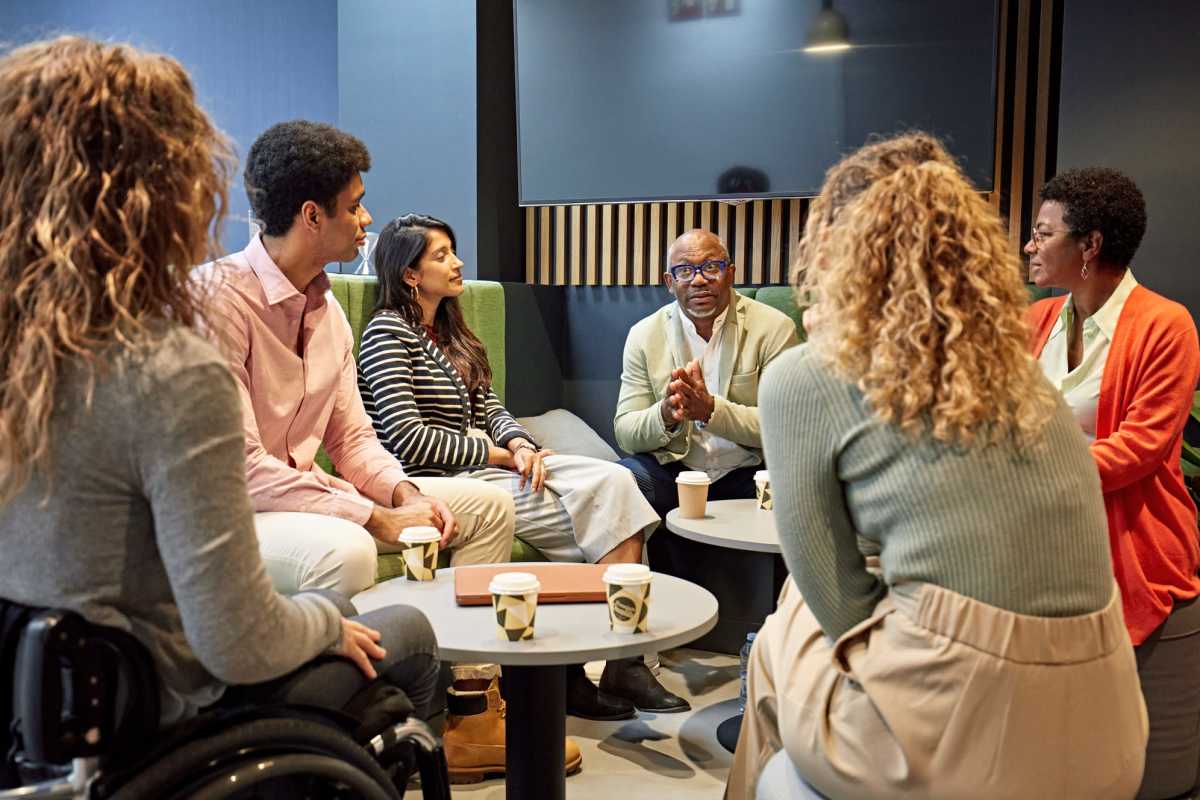Residents siting at Broadview Apartments in Columbia, South Carolina