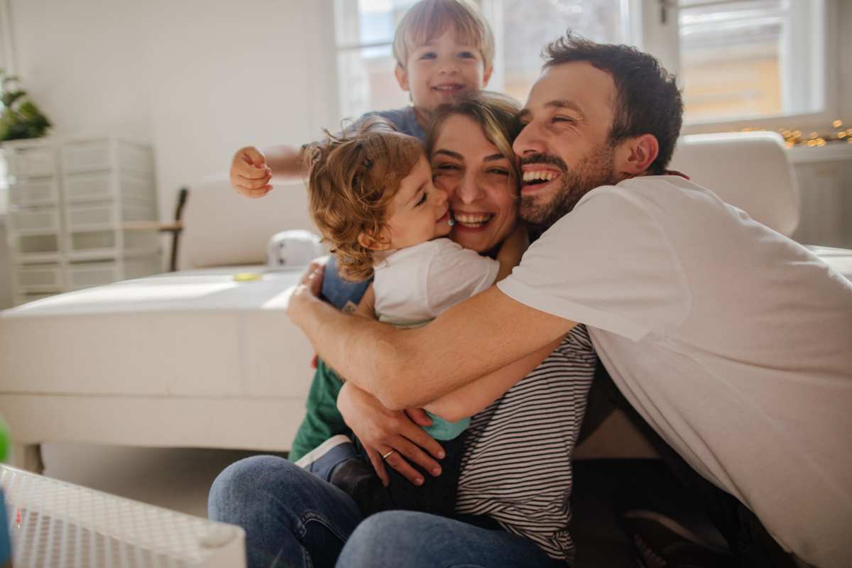 Happy family at Prairie Hill Estates II in Carl Junction, Missouri 