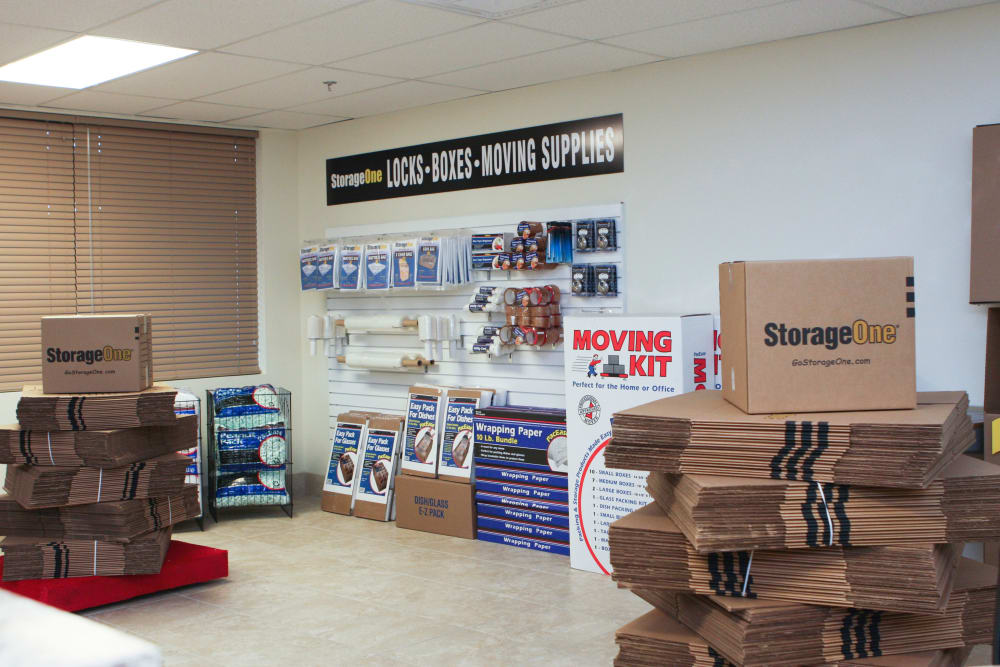 Packing and moving supplies at StorageOne Maryland Pkwy & Tropicana in Las Vegas