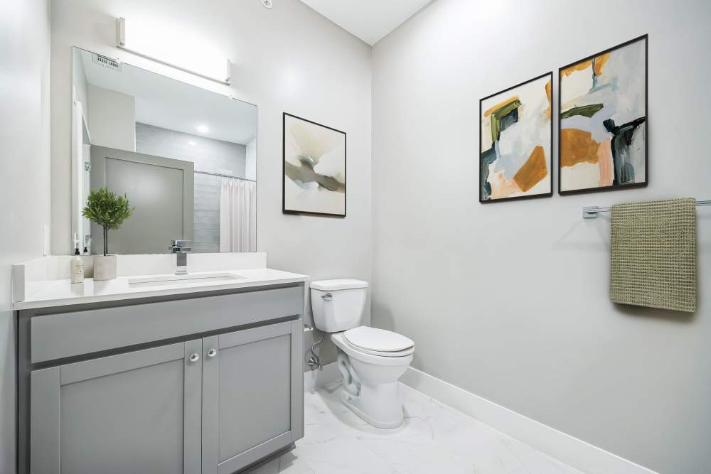 Renovated Bathroom at Westgate, an Eagle Rock Community | Apartments in Westgate Fishkill, NY